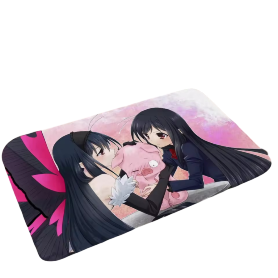 Accel World Anime Kuroyukihime And Haruyuki Arita Anti-Slip Floor Mat