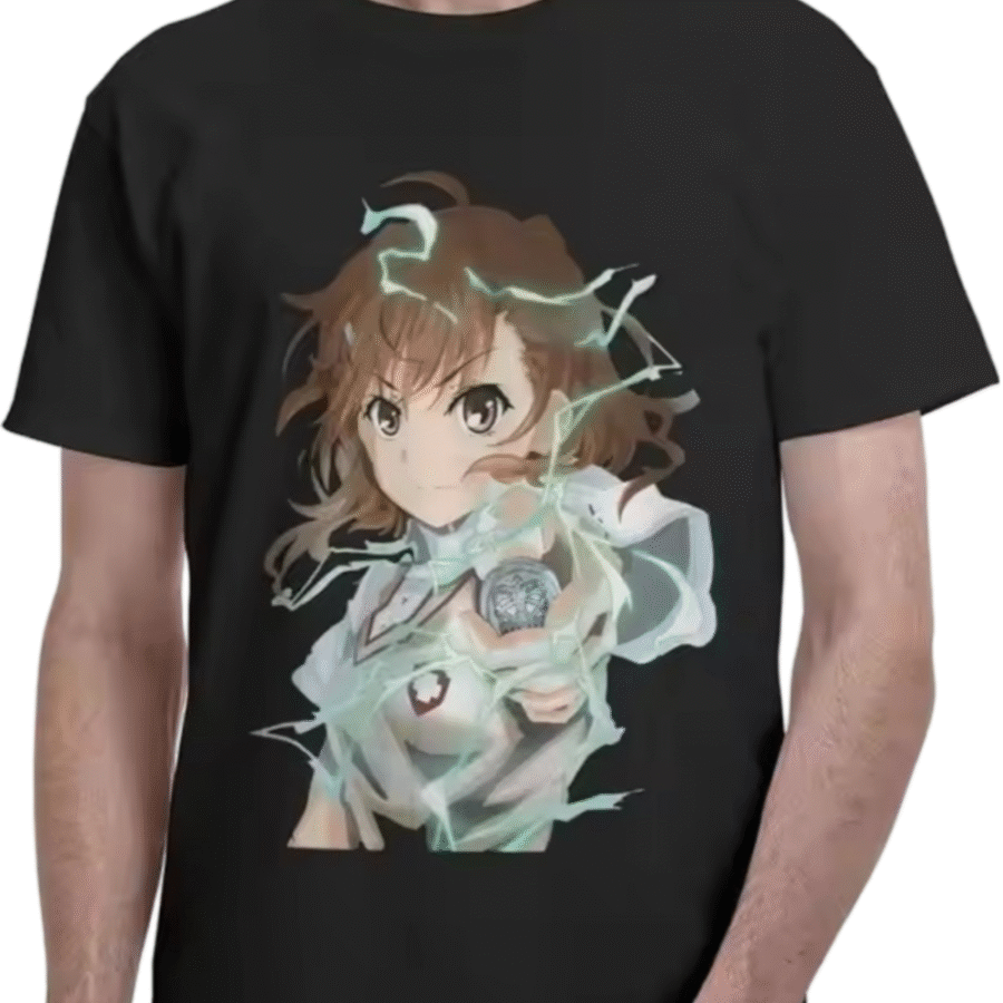 Anime A Certain Magical Index Mikoto Misaka T-Shirt Anime A Certain Magical Index Mikoto Misaka T-Shirt