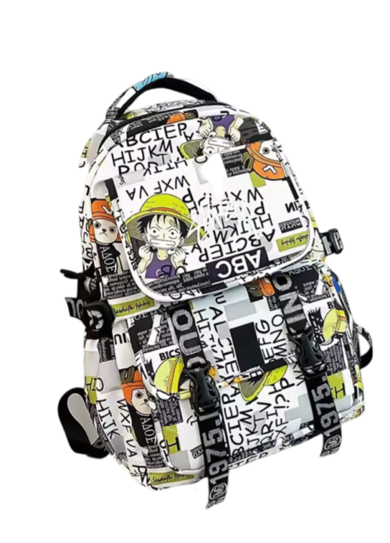 Anime One Piece Luffy With Chopper Student Backpack