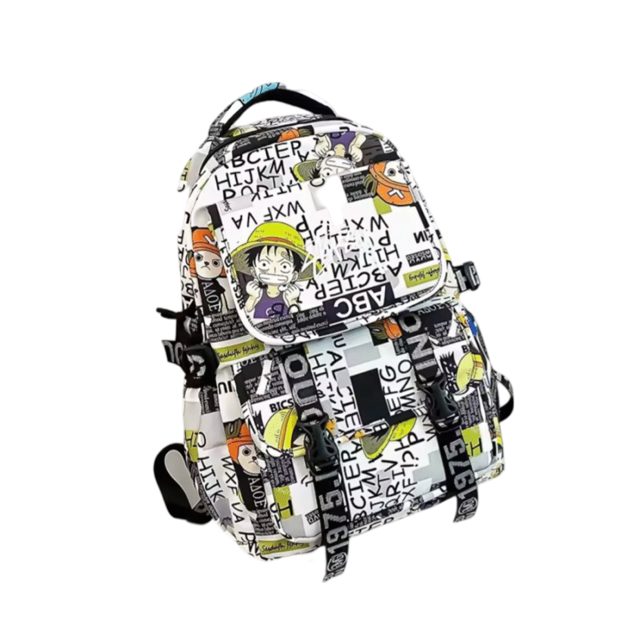 Anime One Piece Luffy With Chopper Student Backpack Anime One Piece Luffy With Chopper Student Backpack