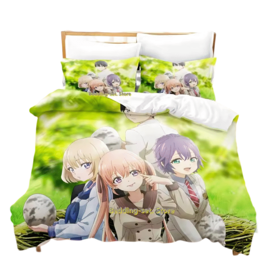 A Couple Of Cuckoos Anime Erika Amano With Friends Bedding Set A Couple Of Cuckoos Anime Erika Amano With Friends Bedding Set