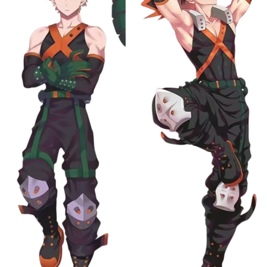 Anime My Hero Academia Katsuki Bakugo Double Side Print Hugging Body Cushion Cover Anime My Hero Academia Katsuki Bakugo Double Side Print Hugging Body Cushion Cover