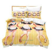 A Couple Of Cuckoos Anime Erika And Sachi With Hiro Bedding Set