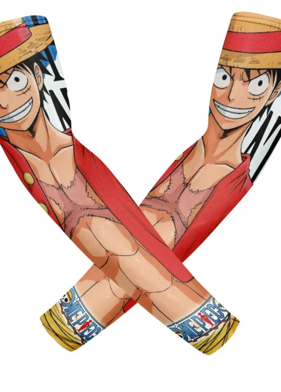 Anime One Piece Luffy UV Sun Protection Arm Sleeves
