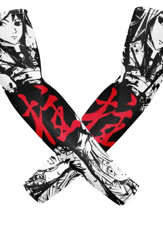 Anime Demon Slayer Giyu Tomioka UV Sun Protection Arm Sleeves