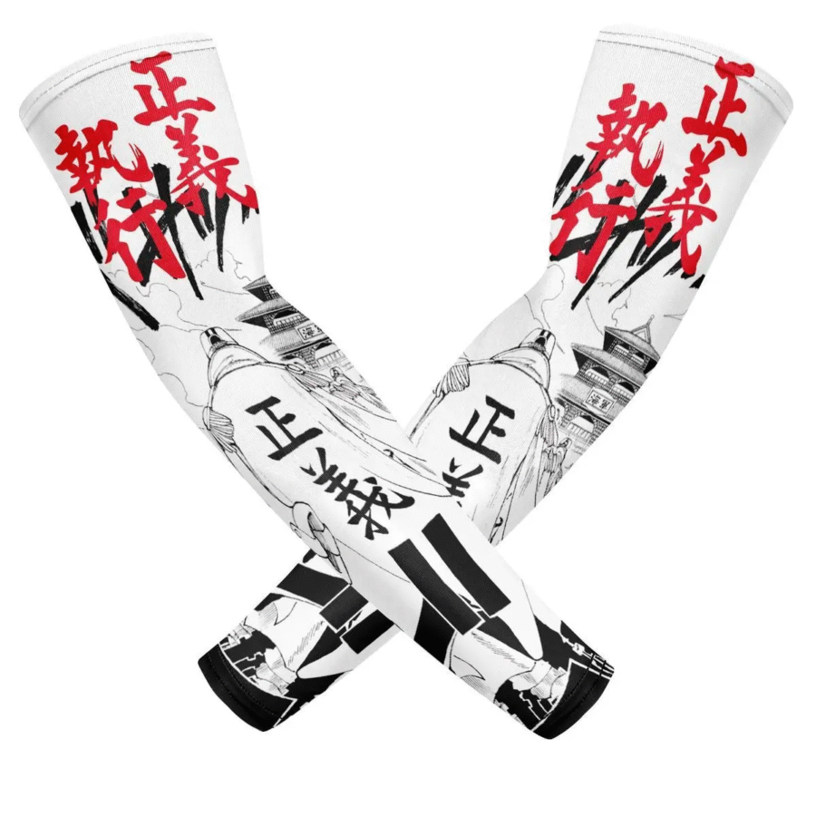 Anime One Piece Akainu UV Sun Protection Arm Sleeves Anime One Piece Akainu UV Sun Protection Arm Sleeves