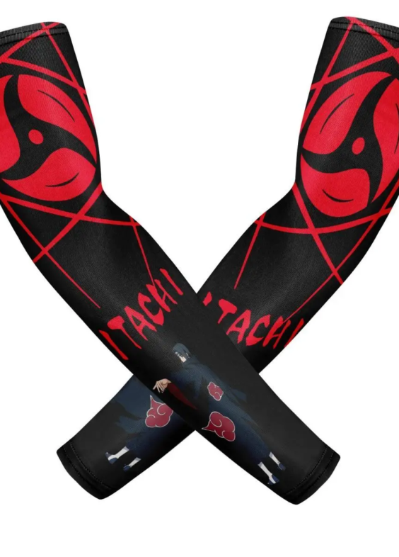 Anime Naruto Itachi Uchiha UV Sun Protection Arm Sleeves