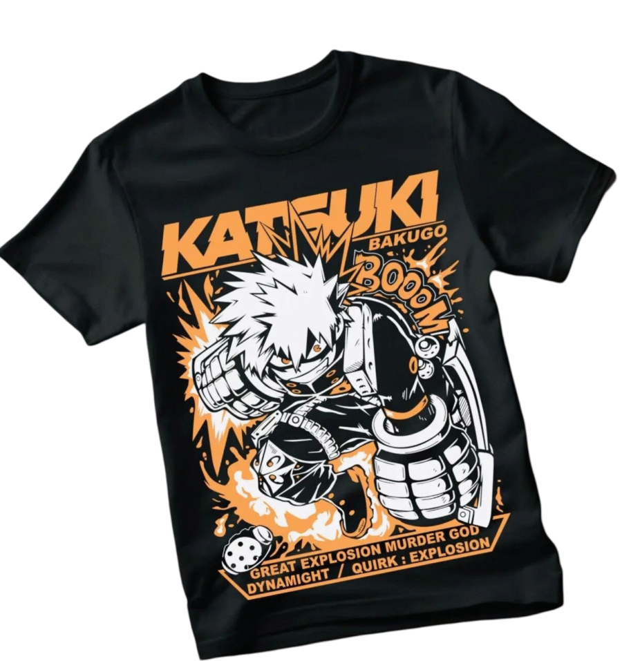 My Hero Academia Anime Bakugo Katsuki T-Shirt My Hero Academia Anime Bakugo Katsuki T-Shirt