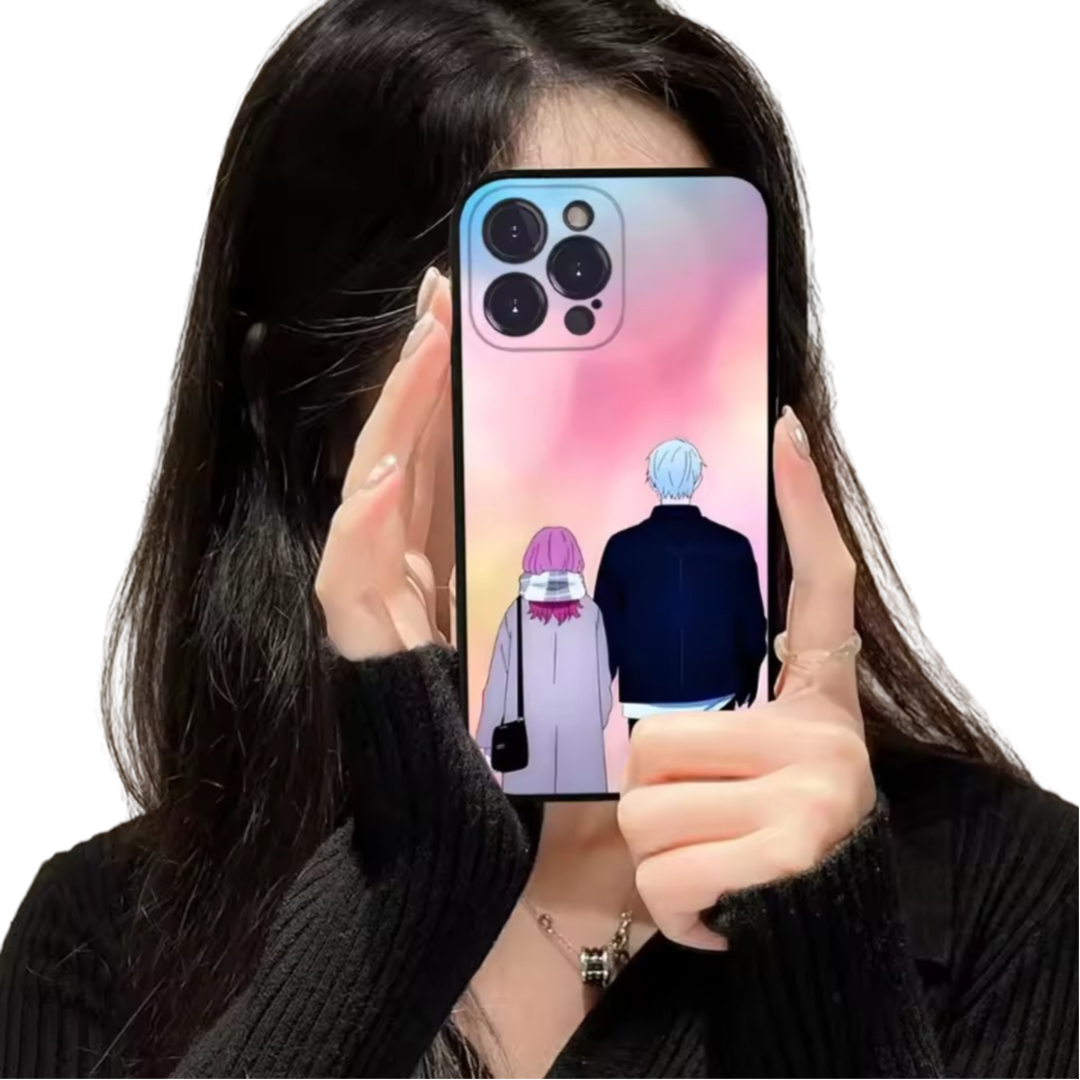 A Sign Of Affection Anime Yuki Itose And Itsuomi Nagi Phone Case For iPhone A Sign Of Affection Anime Yuki Itose And Itsuomi Nagi Phone Case For iPhone