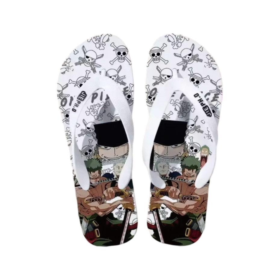 Anime One Piece Roronoa Zoro Flip Flops Slipper Anime One Piece Roronoa Zoro Flip Flops Slipper
