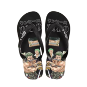 Anime One Piece Roronoa Zoro Black Flip Flops Slipper