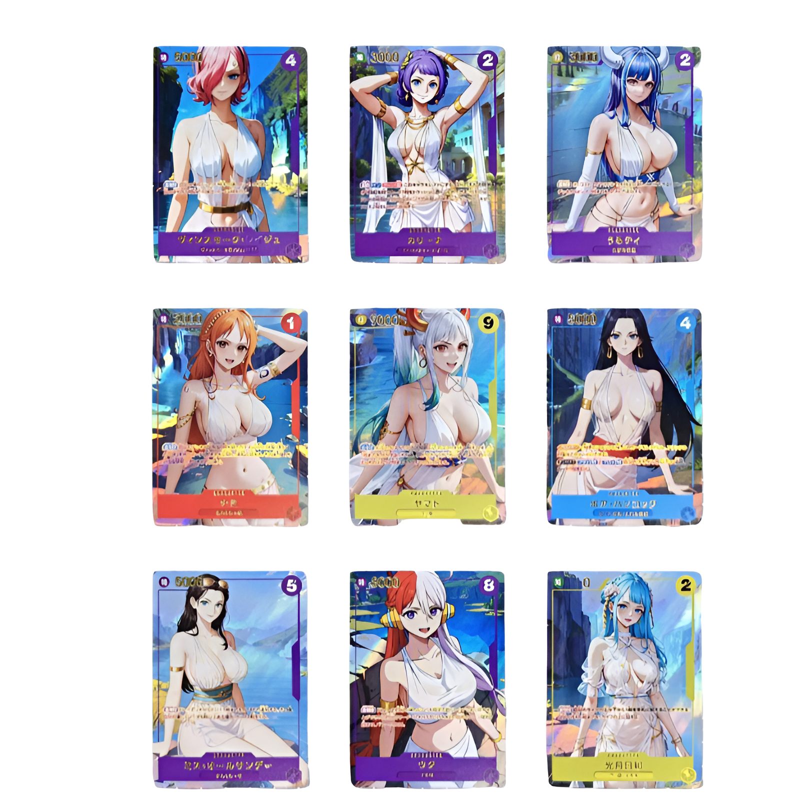 9Pcs/set One Piece Anime Characters Trading Cards 9Pcs/set One Piece Anime Characters Trading Cards