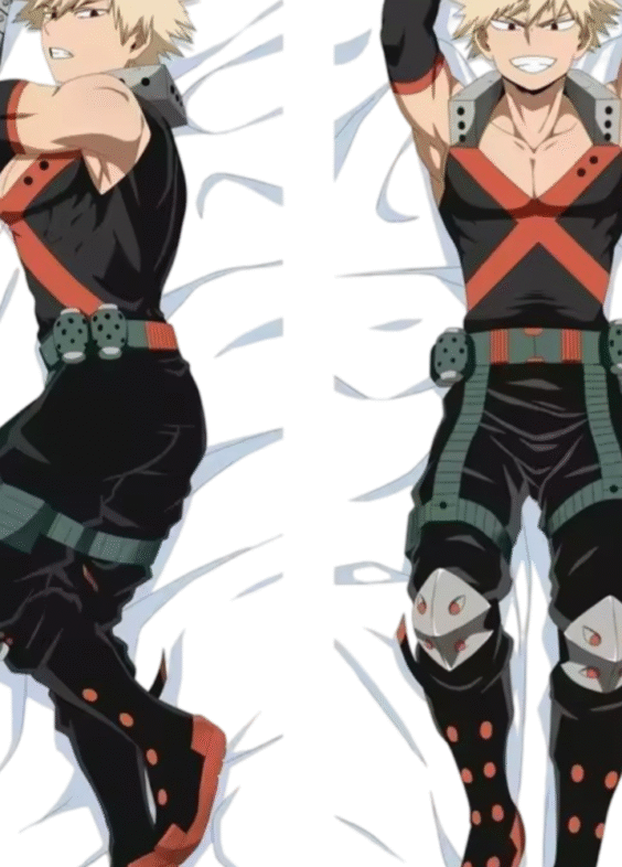 Anime My Hero Academia Katsuki Bakugo Double Side Print Hugging Body Pillow Cover
