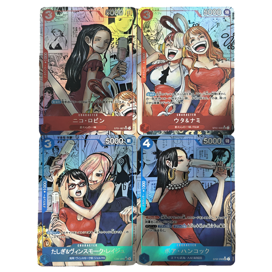4Pcs/set One Piece Anime Characters Collection Cards 4Pcs/set One Piece Anime Characters Collection Cards