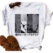 Anime My Hero Academia Character White T-Shirt