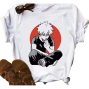 My Hero Academia Katsuki Bakugo Anime White T-Shirt