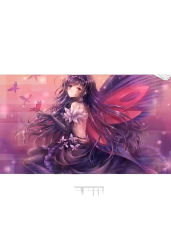 Anime Accel World Kuroyukihime Durable Rubber Mouse Pad