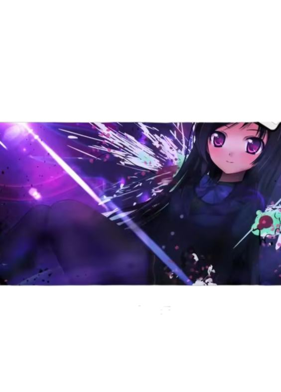 Anime Accel World Kuroyukihime HD Printed Purple Mouse Pad