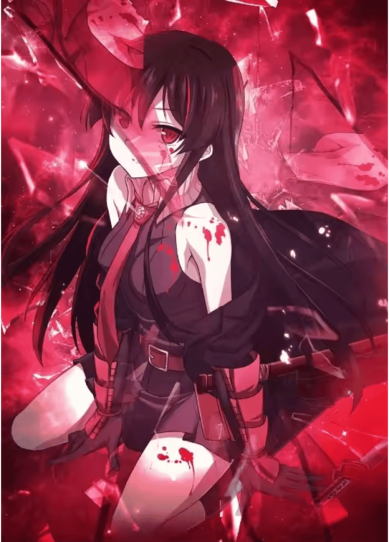 Akame Ga Kill Anime Akame Canvas Wall Art Picture