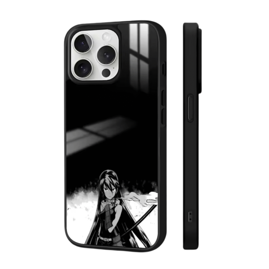 Anime Akame Ga Kill Akame Black Phone Case For iPhone Anime Akame Ga Kill Akame Black Phone Case For iPhone