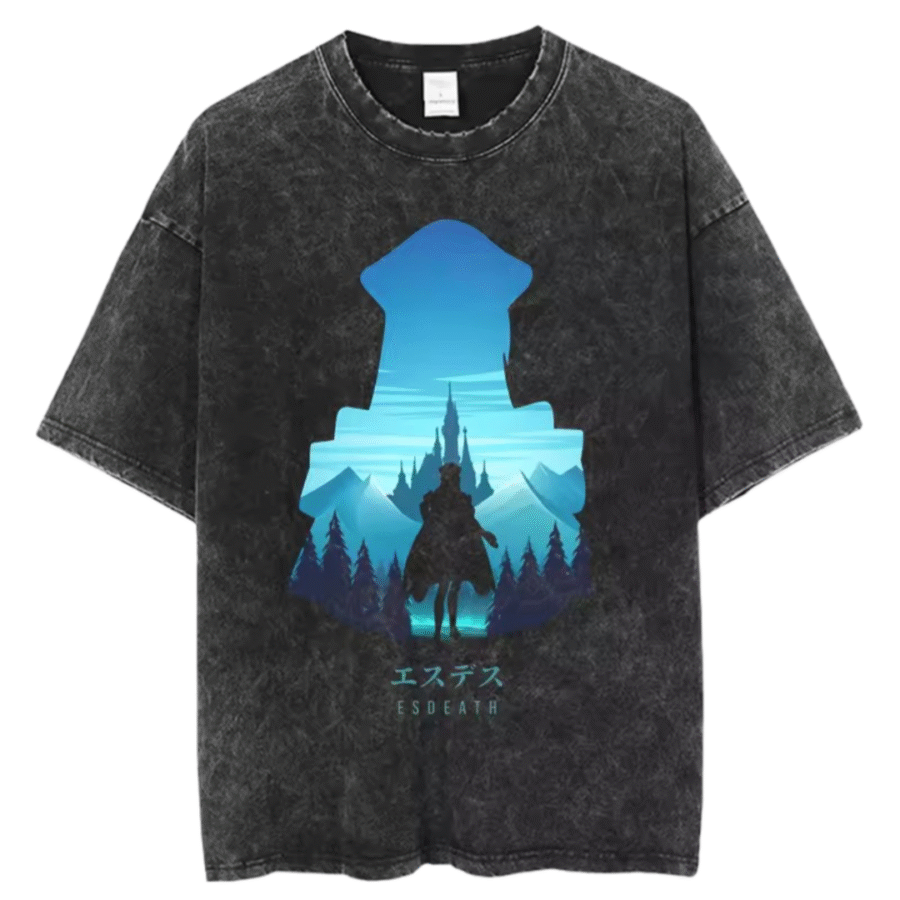 Anime Akame Ga Kill Esdeath Black T-Shirt Anime Akame Ga Kill Esdeath Black T-Shirt