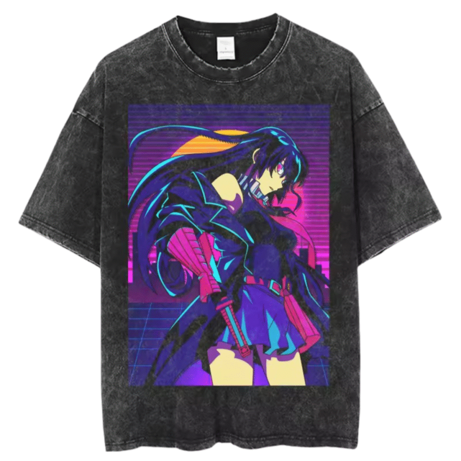 Anime Akame Ga Kill Akame Printed T-Shirt Anime Akame Ga Kill Akame Printed T-Shirt