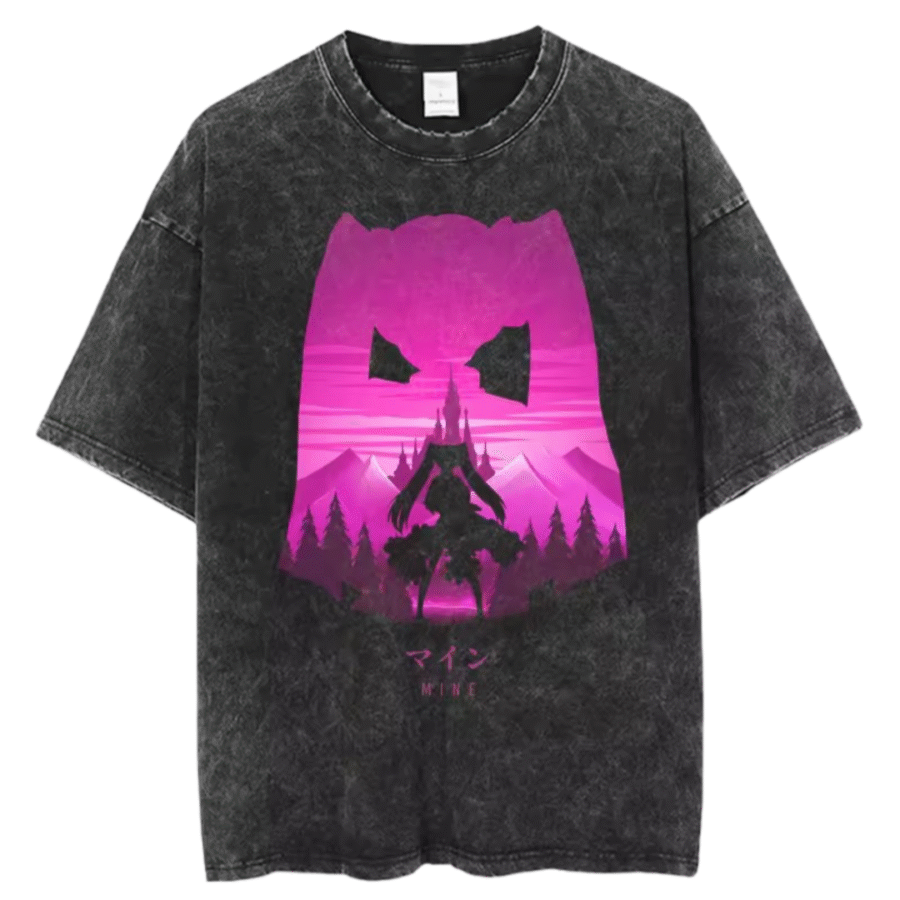 Akame Ga Kill Anime Mine Short-Sleeve Black T-Shirt Akame Ga Kill Anime Mine Short-Sleeve Black T-Shirt