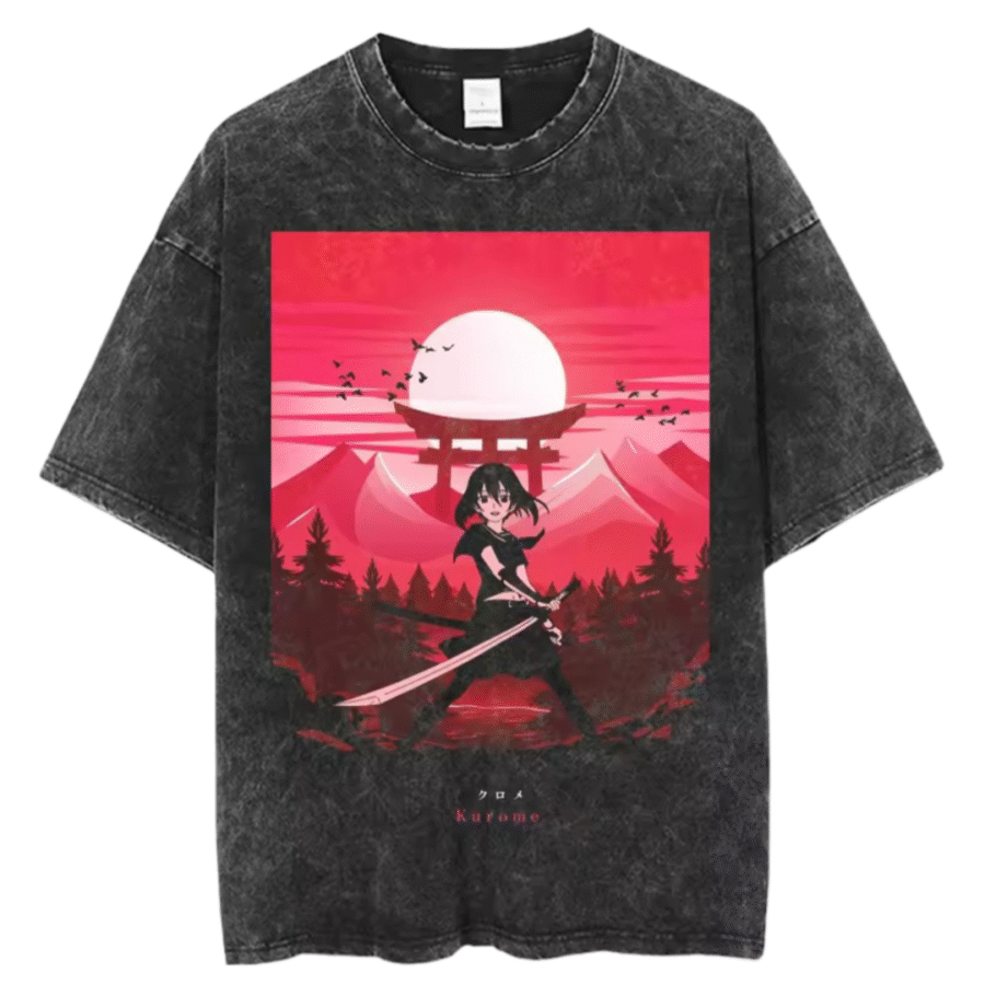 Akame Ga Kill Anime Kurome Black T-Shirt Akame Ga Kill Anime Kurome Black T-Shirt