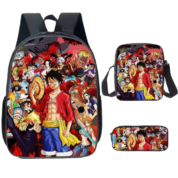 3Pcs/set Anime One Piece Character Schoolbag