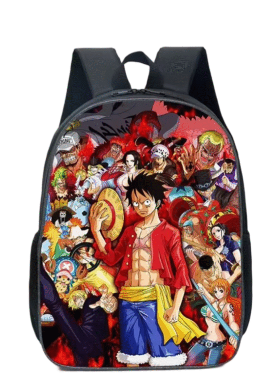 Anime One Piece Character Schoolbag