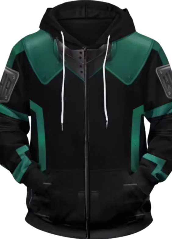 Anime My Hero Academia Izuku Midoriya Zipper Hoodie