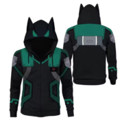 Anime My Hero Academia Izuku Midoriya Zipper Sweatshirts