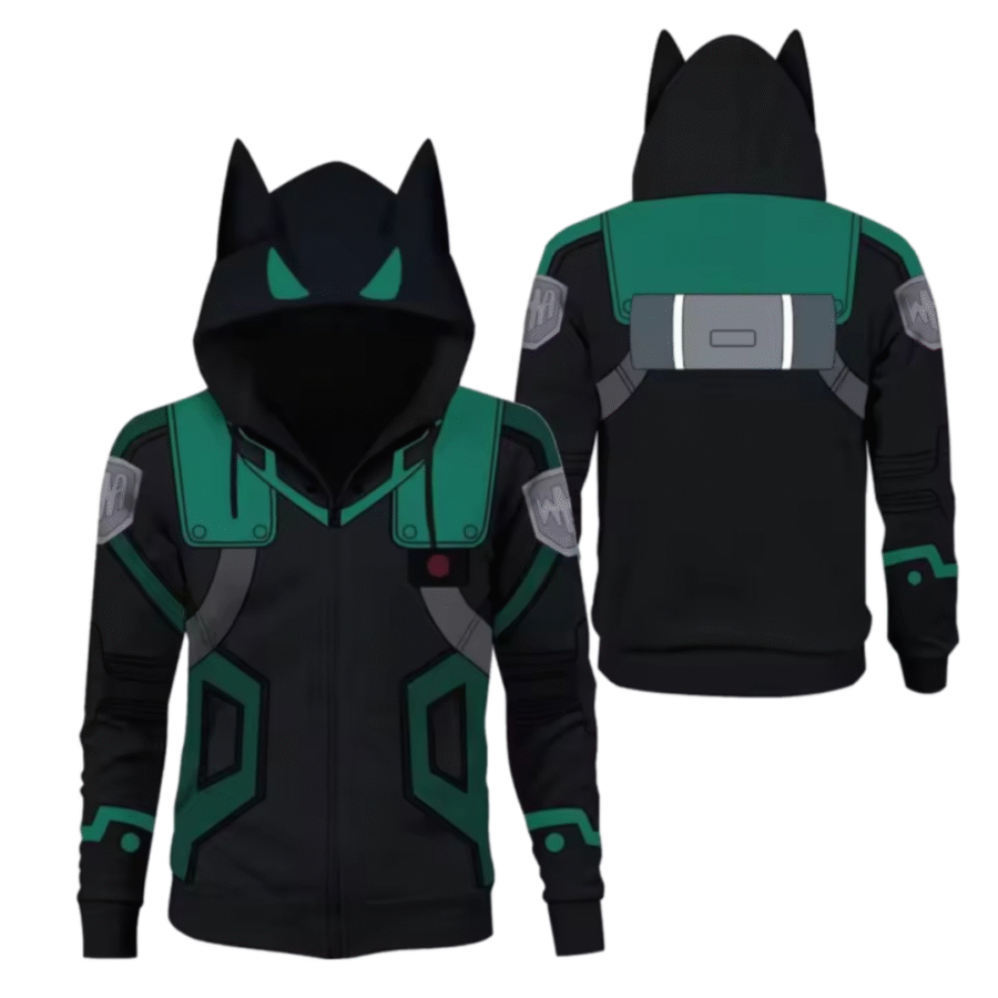 Anime My Hero Academia Izuku Midoriya Zipper Sweatshirts Anime My Hero Academia Izuku Midoriya Zipper Sweatshirts