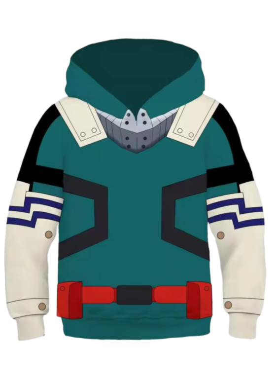Anime My Hero Academia Izuku Midoriya Long Sleeve Hoodie
