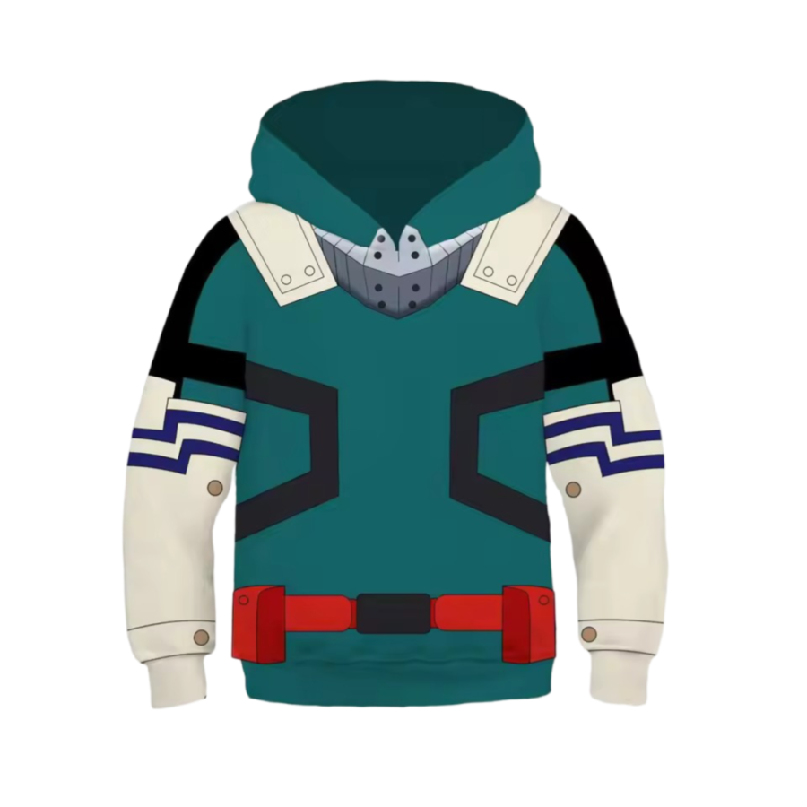 Anime My Hero Academia Izuku Midoriya Long Sleeve Hoodie