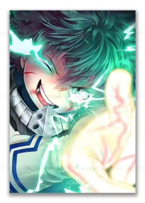 Izuku Midoriya Anime Printed Canva Poster