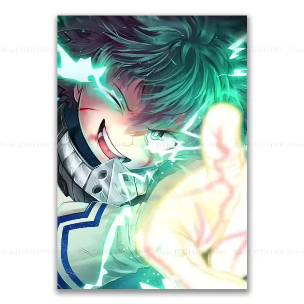 Izuku Midoriya Anime Printed Canva Poster Izuku Midoriya Anime Printed Canva Poster