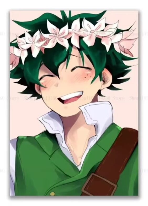 Anime Izuku Midoriya Printed Canva Poster