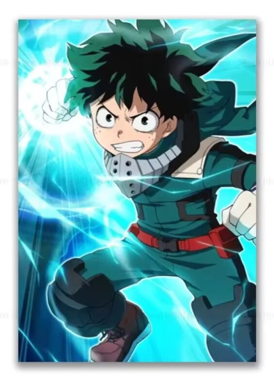 My Hero Academia Anime Izuku Midoriya Printed Canva Poster
