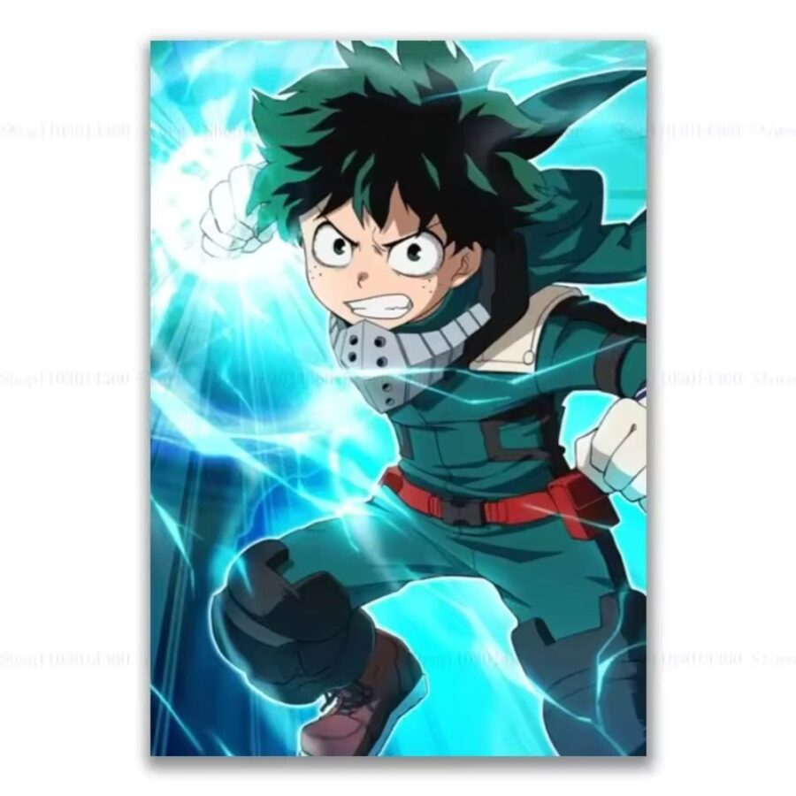 My Hero Academia Anime Izuku Midoriya Printed Canva Poster