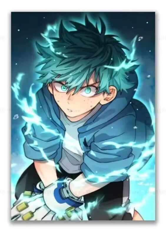 Anime My Hero Academia Izuku Midoriya Printed Canva Poster