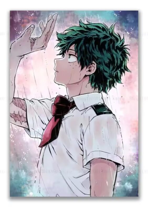 Anime Izuku Midoriya Canva Poster