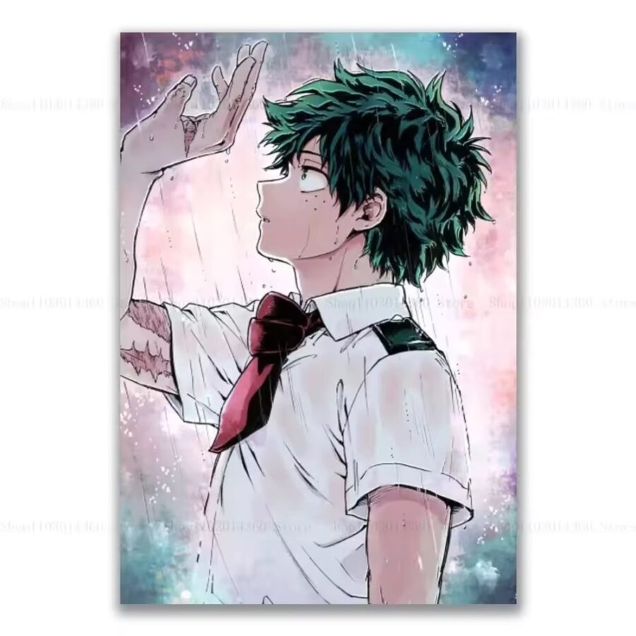Anime Izuku Midoriya Canva Poster