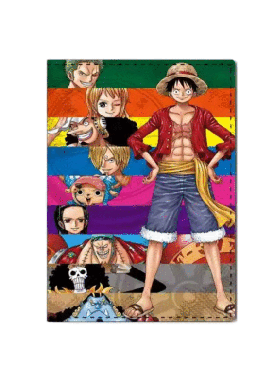 Anime One Piece Character PU Passport Holder