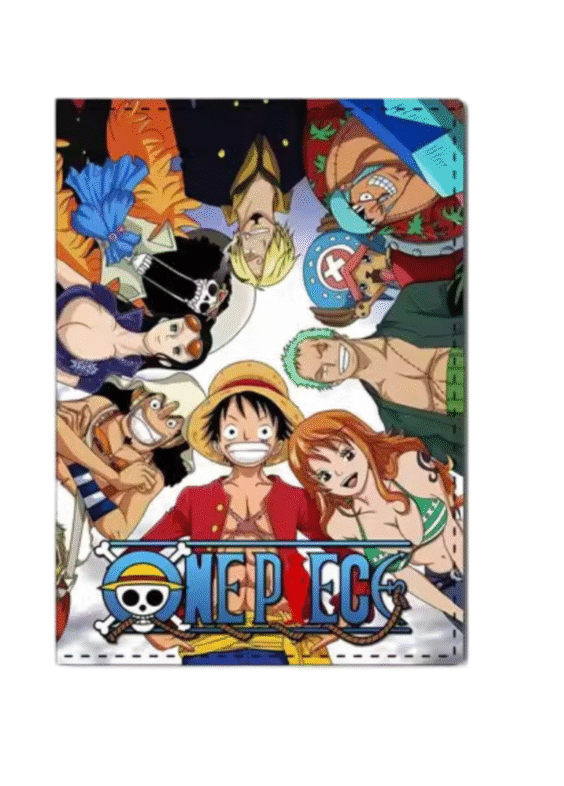 One Piece Anime Character PU Passport Holder