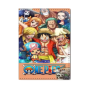 Anime One Piece Luffy With Friends PU Passport Holder