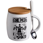 Anime One Piece Roronoa Zoro Ceramic Coffee Mug With Spoon