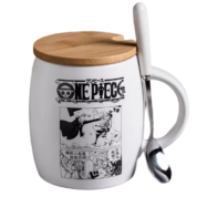 Anime One Piece Sabo Ceramic Coffee Mug With Spoon