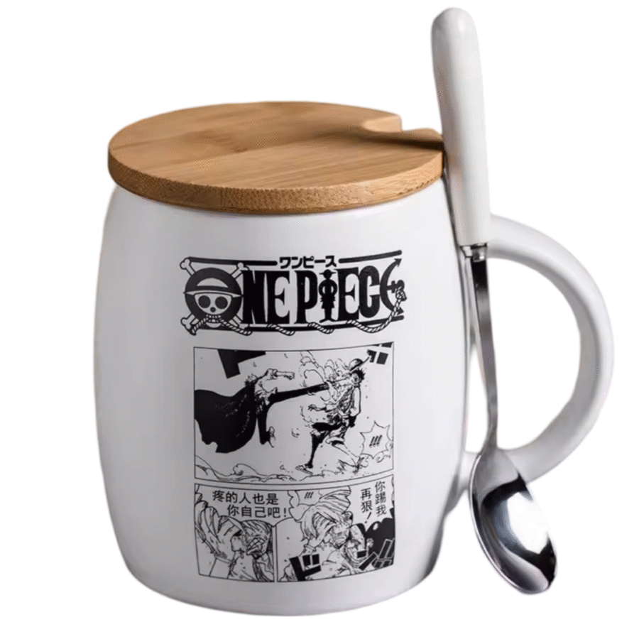 Anime One Piece Sabo Ceramic Coffee Mug With Spoon Anime One Piece Sabo Ceramic Coffee Mug With Spoon
