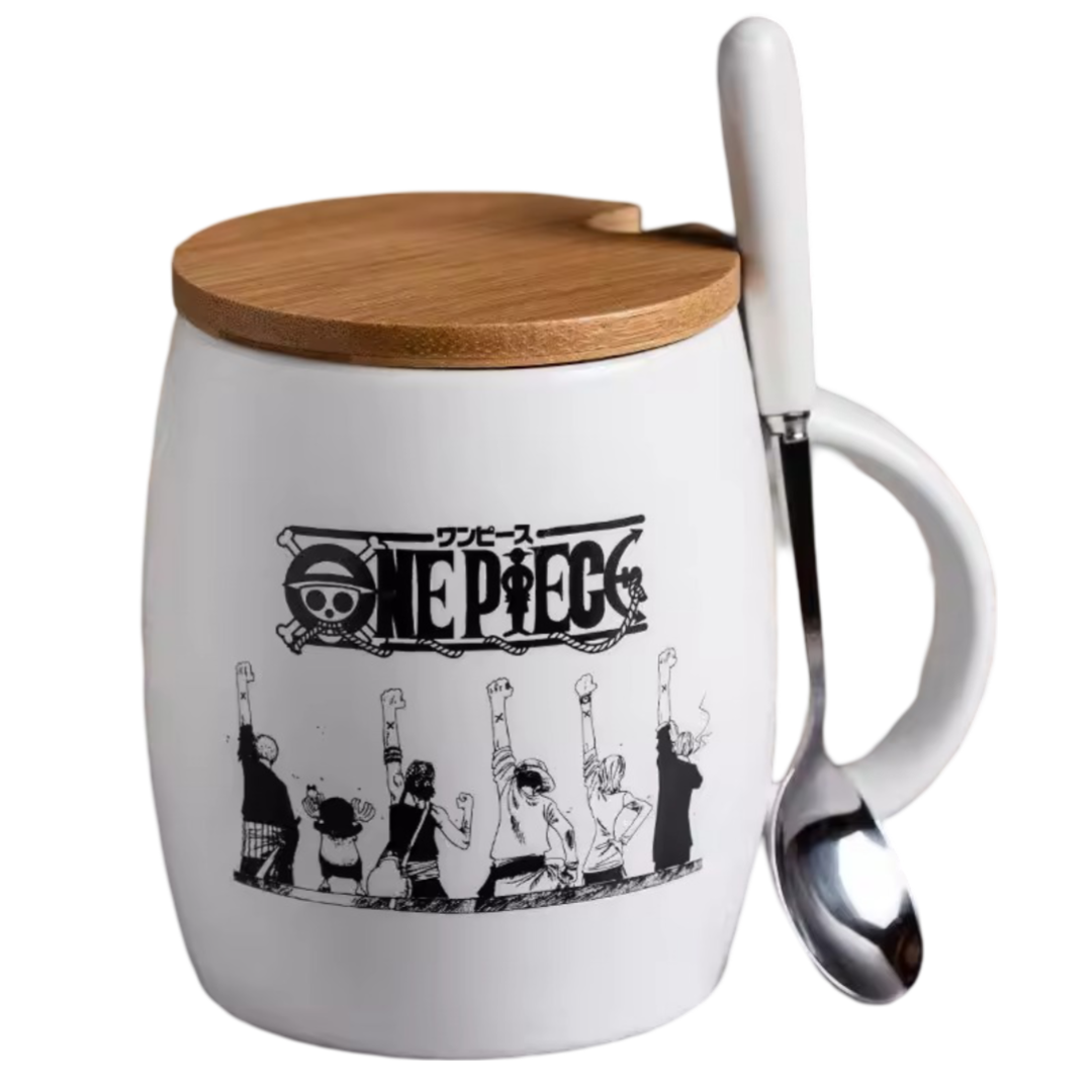 Anime One Piece Arabasta Arc Ceramic Coffee Mug With Spoon Anime One Piece Arabasta Arc Ceramic Coffee Mug With Spoon